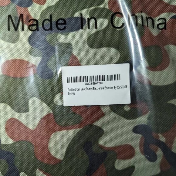 NEW- CS STORE Padded Car Seat Travel Bag Durable Travel Car Seat Backpack Camo - Picture 7 of 8